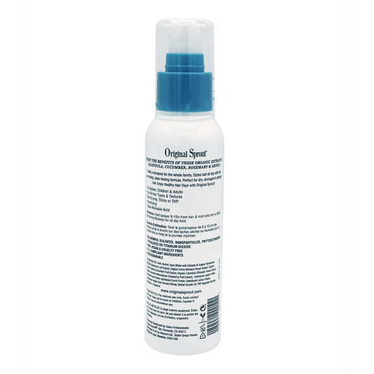 Original Sprout Finishing Mist bottle designed for healthy hair styling and added shine