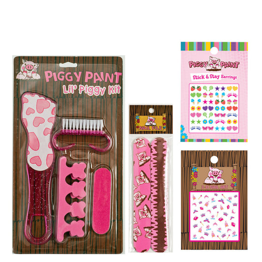 Piggy Paint Accessorize Me Set featuring hair accessories and fun stickers for kids