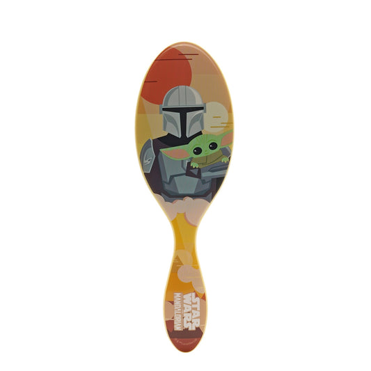 Star Wars Wet Brush Detangler featuring Baby Yoda and The Mandalorian design for gentle hair care