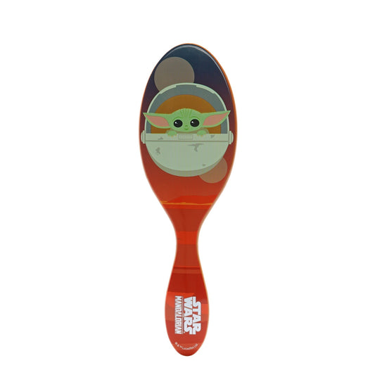 Star Wars Wet Brush Detangler featuring Baby Yoda design for easy and gentle hair styling