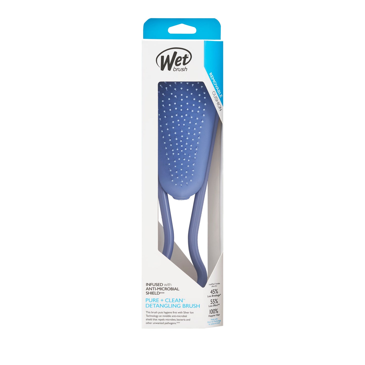 Wet Brush Antimicrobial Hair Detangler Brush in Blue for Gentle and Effective Hair Care