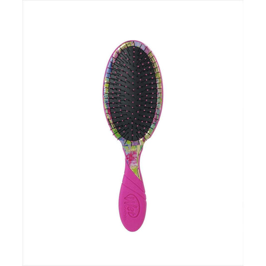 Wet Brush Bright Future Pro Detangler with a vibrant floral design and ergonomic handle for easy styling