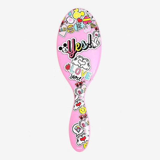 Wet Brush Disney Mickey Mouse Hairbrush with Colorful Stickers and Fun Designs