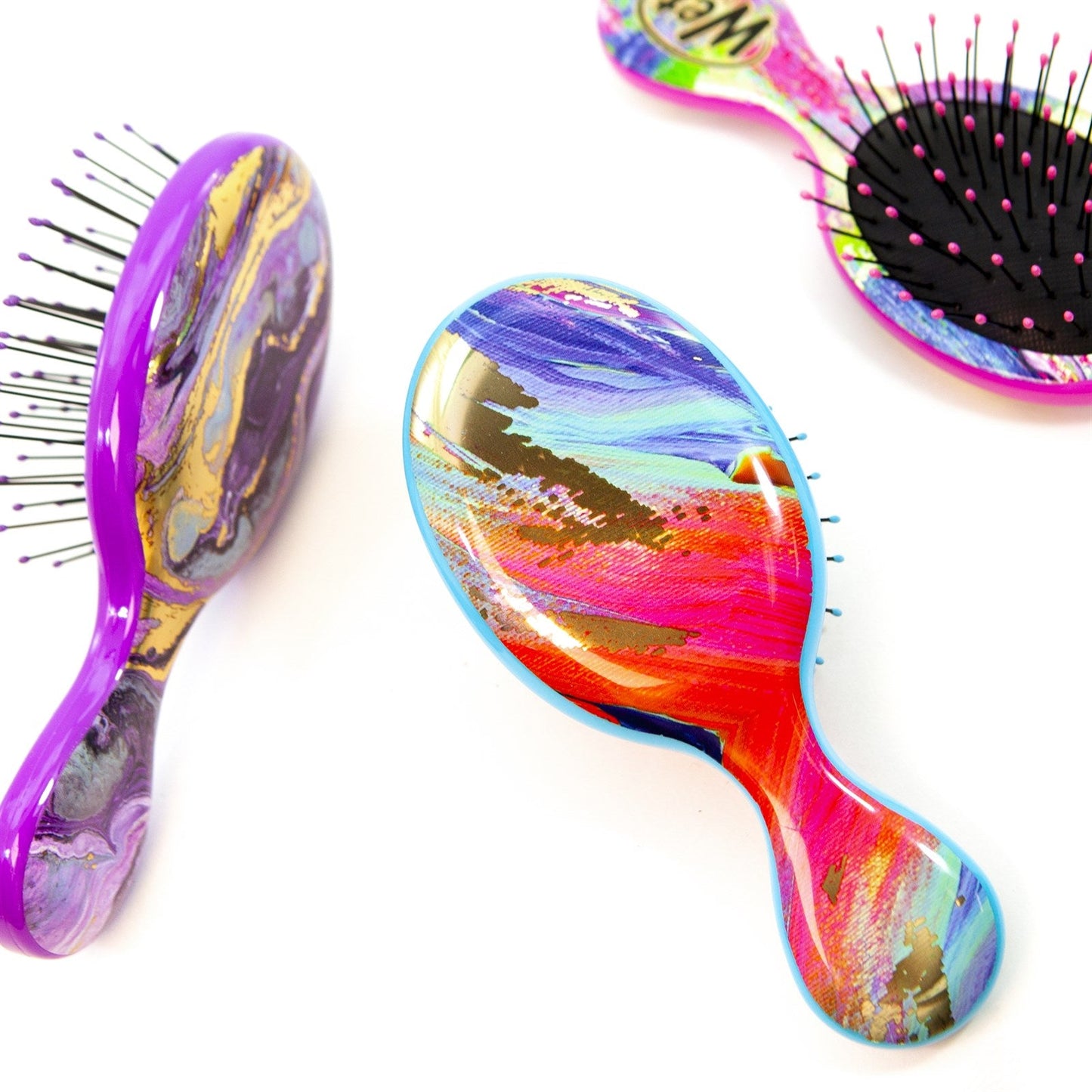 Colorful Wet Brush mini detangler brushes with ergonomic design for effortless hair styling