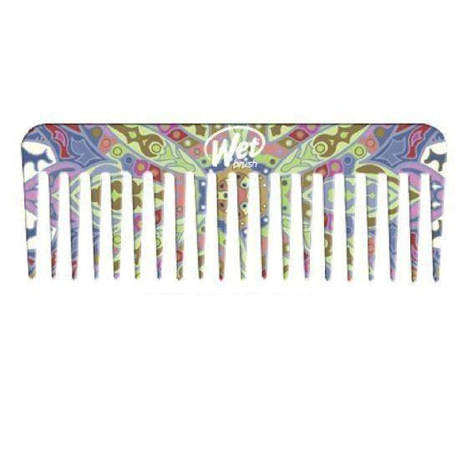 Wet Brush Moroccan Print Detangler Comb with colorful design for effortless detangling