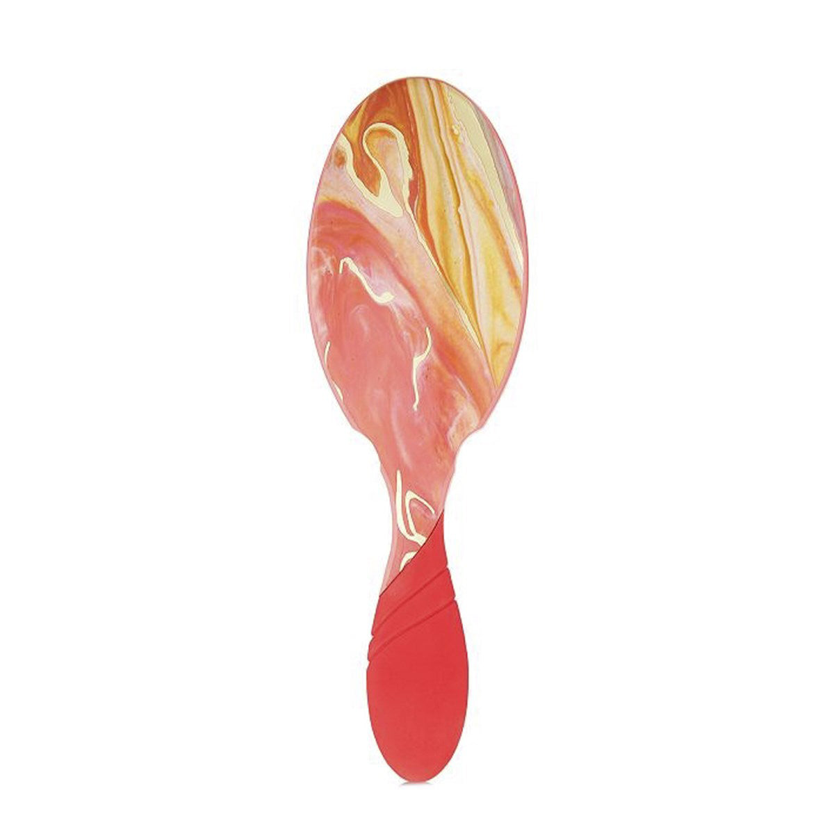 Wet Brush Organic Swirl Pro Detangler with a vibrant pink and gold marbled design for effortless hair untangling