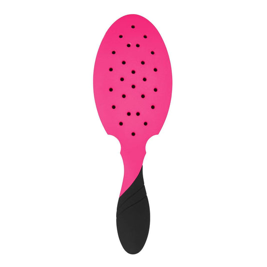 Wet Brush Pro Backbar Detangling Brush in vibrant pink and black design for easy hair detangling