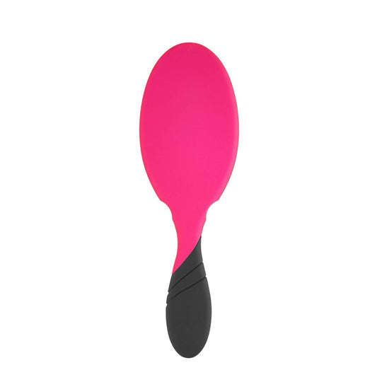 Wet Brush Pro Detangler in vibrant pink and black design for effortless knot removal