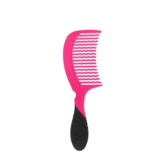 Wet Brush Pro detangling comb in pink with flexible bristles for effortless hair detangling