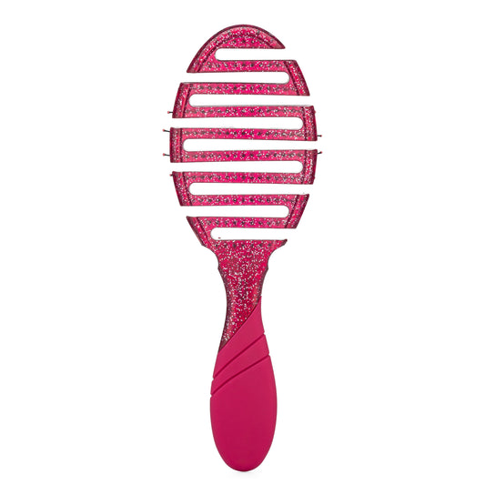 Wet Brush Pro Flex Dry Detangler in vibrant pink with flexible bristles for gentle detangling