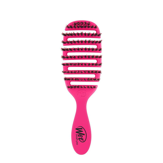 Wet Brush Pro Flex Shine Detangling Brush in vibrant pink for smooth, snag-free styling