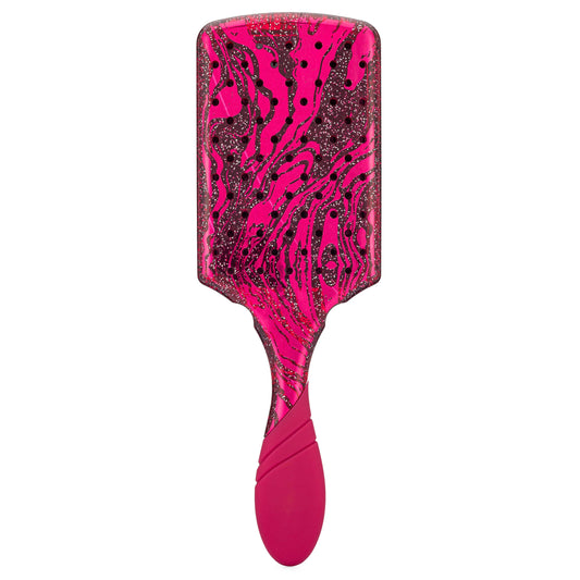 Wet Brush Pro Paddle Detangler in Pink with a Vibrant Swirl Design for Effortless Hair Tangles Removal