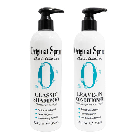 Original Sprout Classic Shampoo 12oz & Leave In Conditioner 12 oz Duo