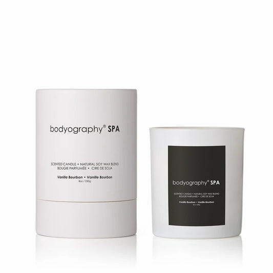 Bodyography Spa  Vanilla Bourbon Scented Candle 8oz