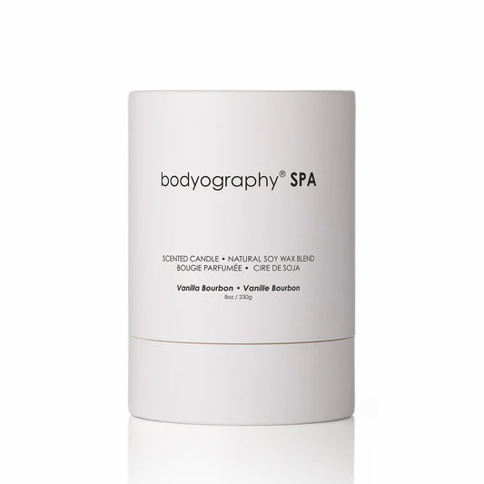 Bodyography Spa  Vanilla Bourbon Scented Candle 8oz