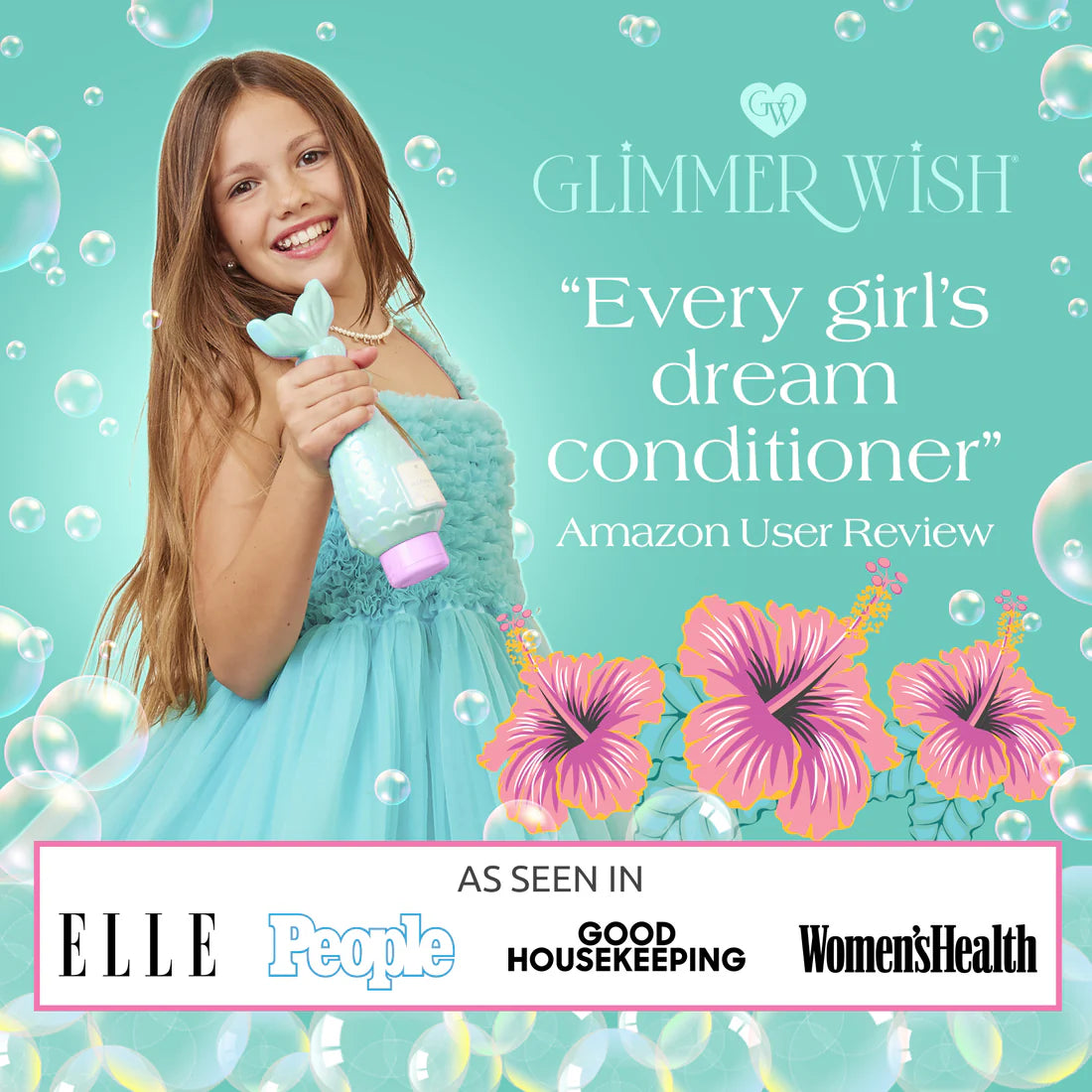 Glimmer Wish Fragrance Free & Dye Free Mermaid Conditioner 12 fl oz