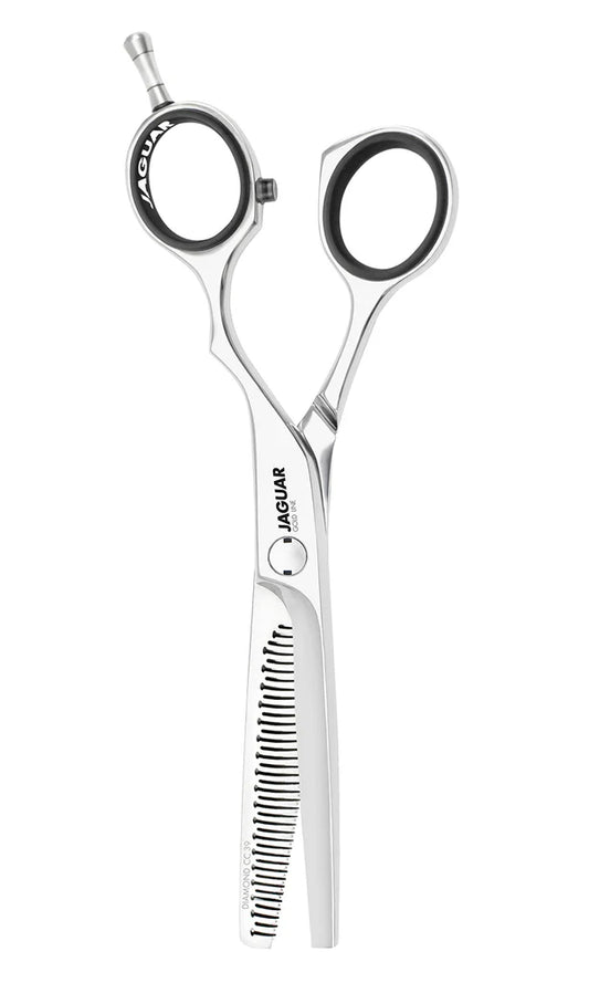 Jaguar Diamond CC 39 thinning shears stainless steel silver professional hair texturizing scissors