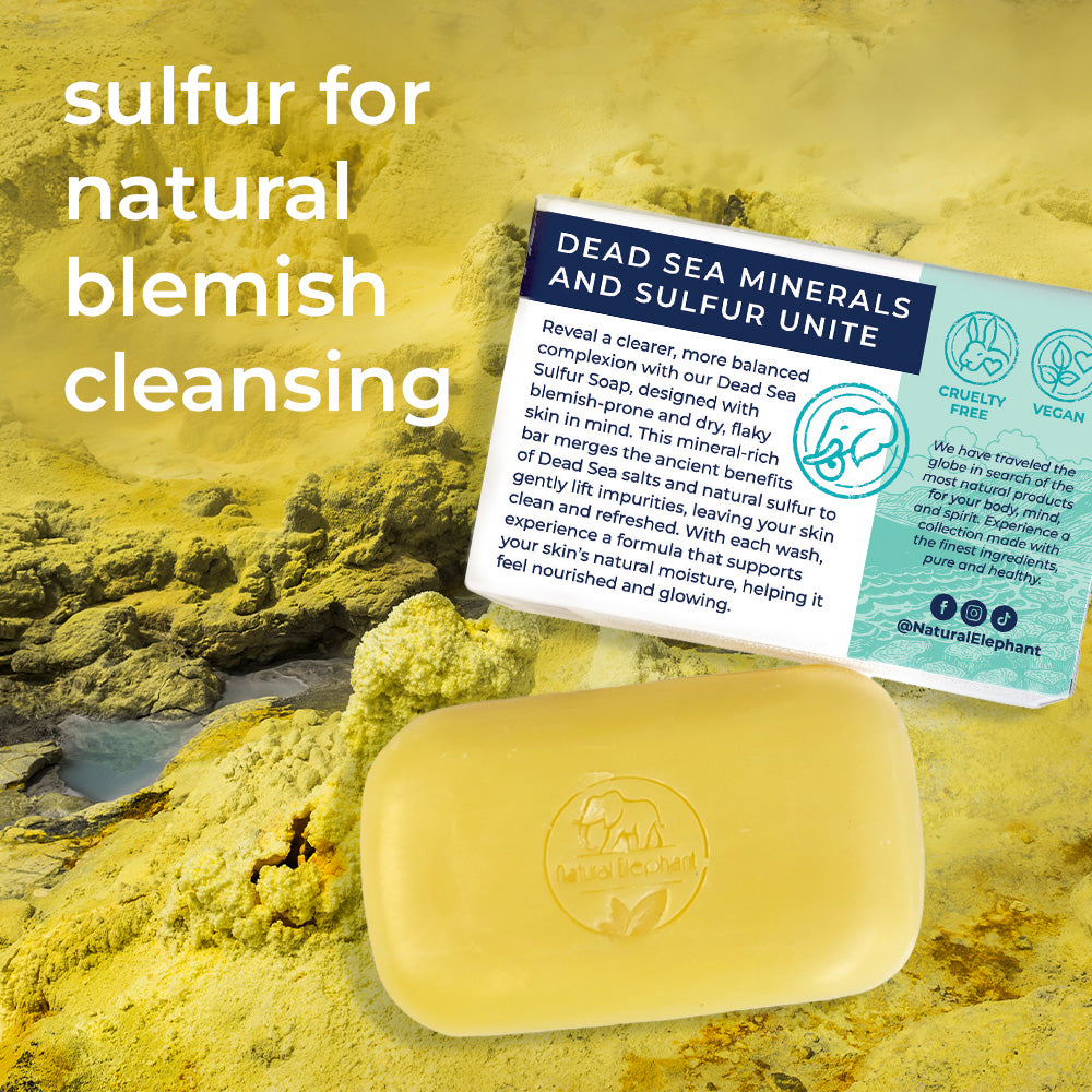 Natural Elephant Dead Sea Sulfur Soap 4.4 oz (125 g)