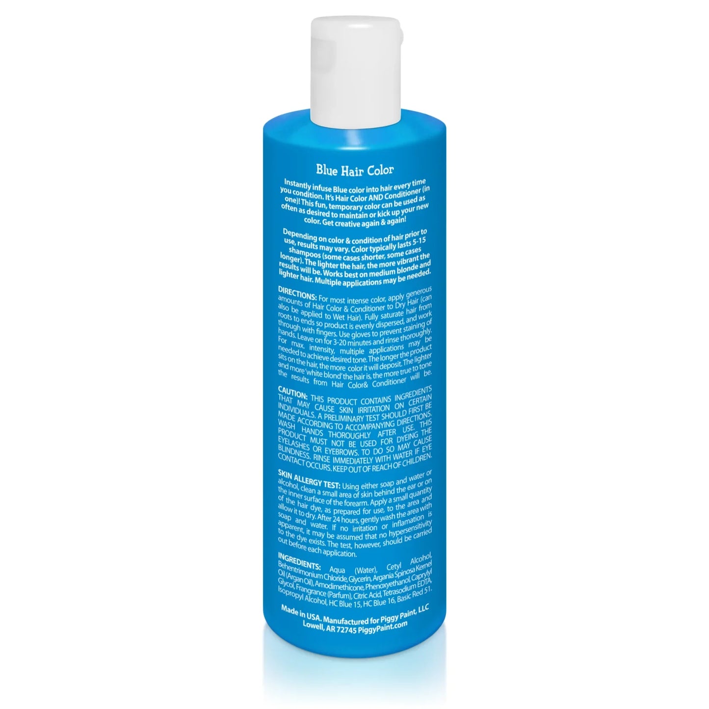 Piggy Paint Color Me Blue - Blue Hair Color & Conditioner, 8 oz.