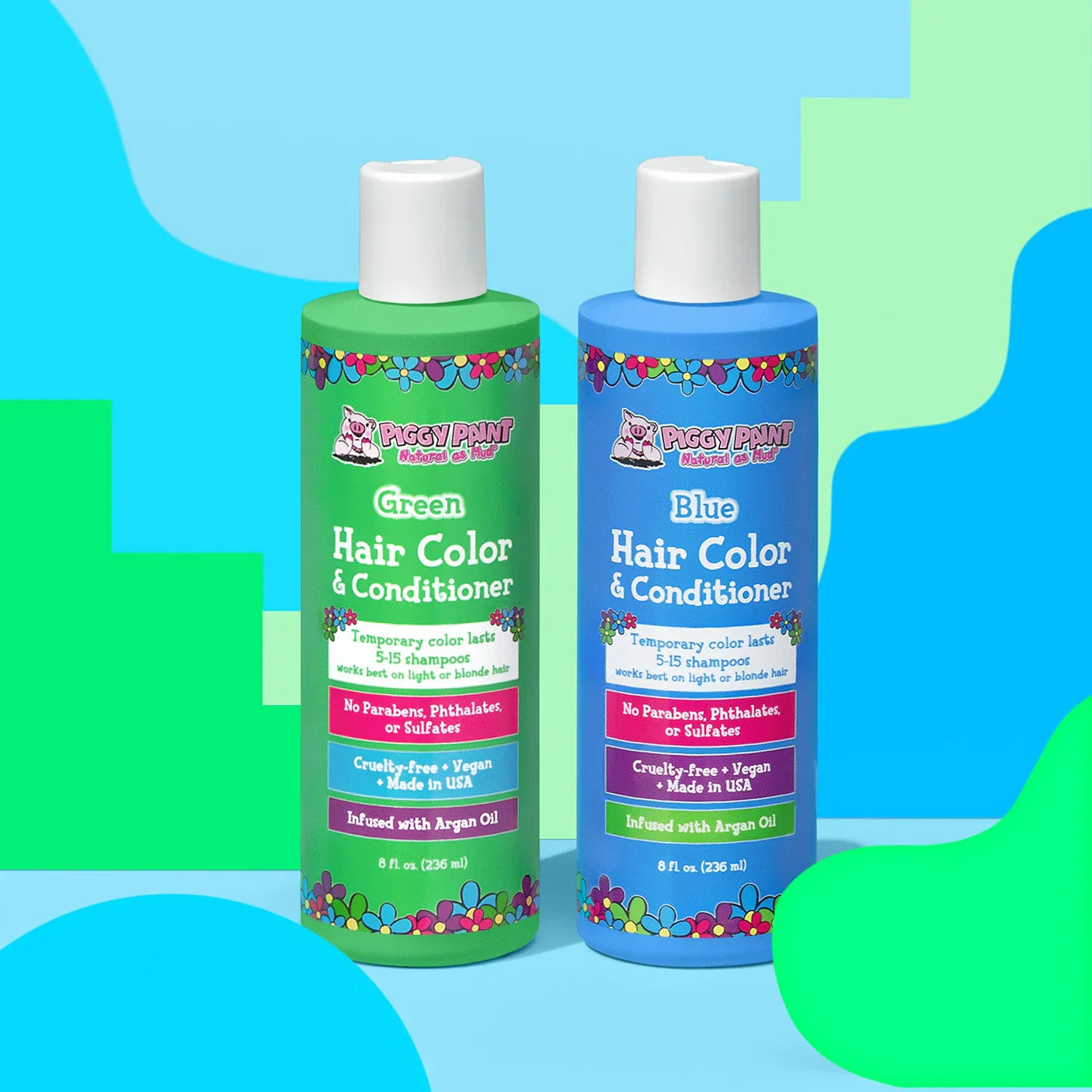 Piggy Paint Color Me Blue - Blue Hair Color & Conditioner, 8 oz.