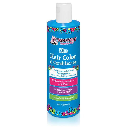 Piggy Paint Color Me Blue - Blue Hair Color & Conditioner, 8 oz.
