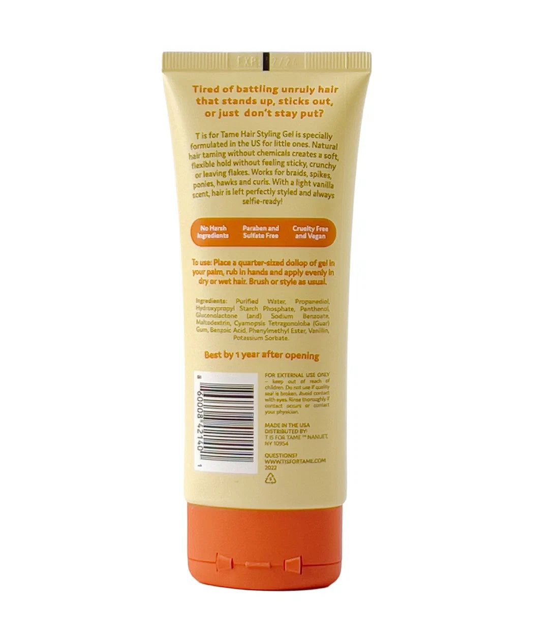 T is for Tame Taming Gel for Soft, Natural Style & Hold 3.38 fl oz