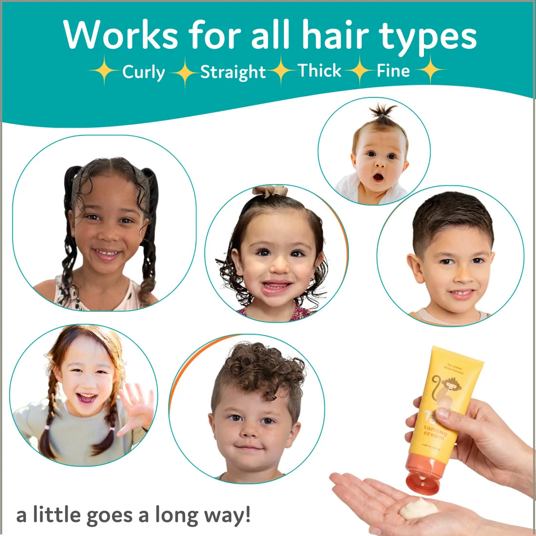 T is for Tame Taming Cream for Frizz, Flyaways and Bed Head 3.38 fl oz