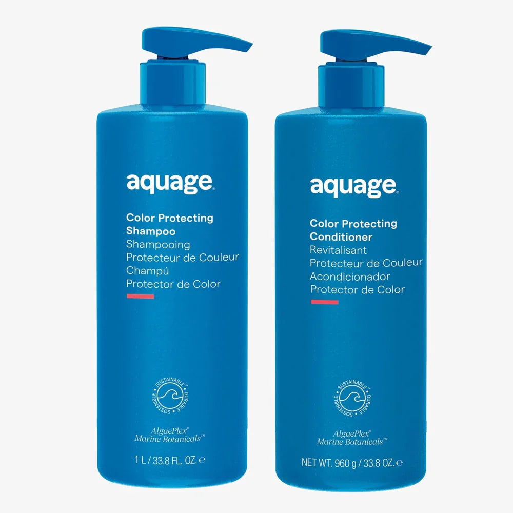Aquage Color Protection Shampoo and Conditioner Duo for Vibrant Hair Color Maintenance