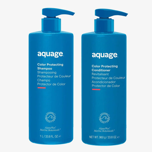 Aquage Color Protection Shampoo and Conditioner Duo for Vibrant Hair Color Maintenance