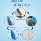 Aquage color protection shampoo shown in a circular infographic about sustainable product journey