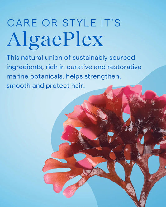 Aquage AlgaePlex sea spray salt product featuring marine botanicals for hydrated hair care