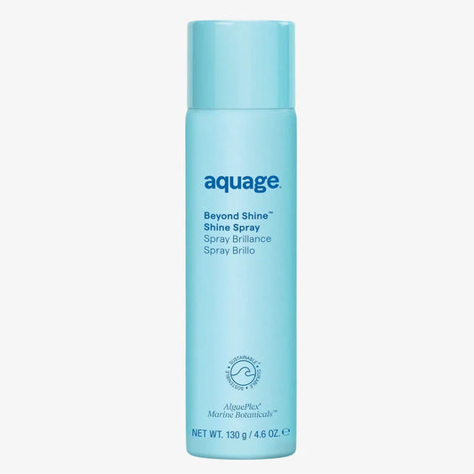 Aquage Beyond Shine Spray for a lustrous finish with tire spray shine for all hair types