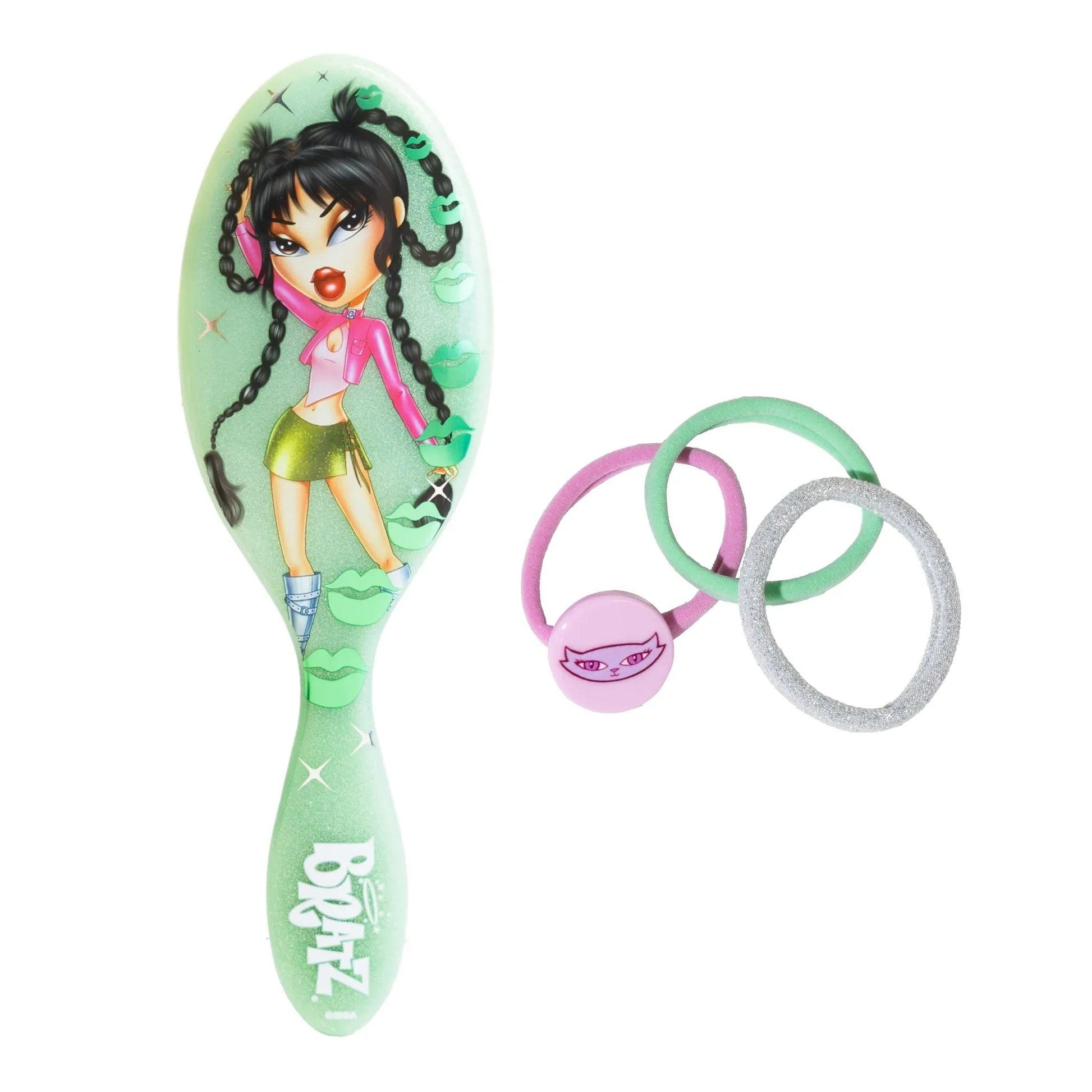 Wet Brush Bratz Hairbrush with Styling Accessories for Easy Hair Care and Fun Looks