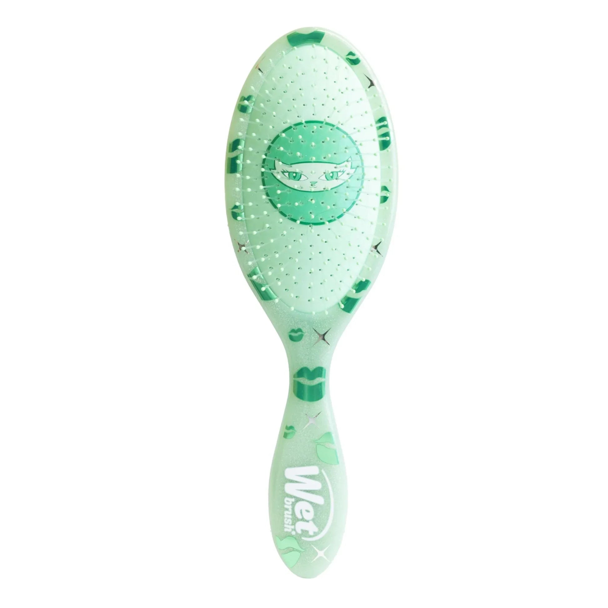 Wet Brush hairbrush in mint green with unique design, part of dryer vent brush kit