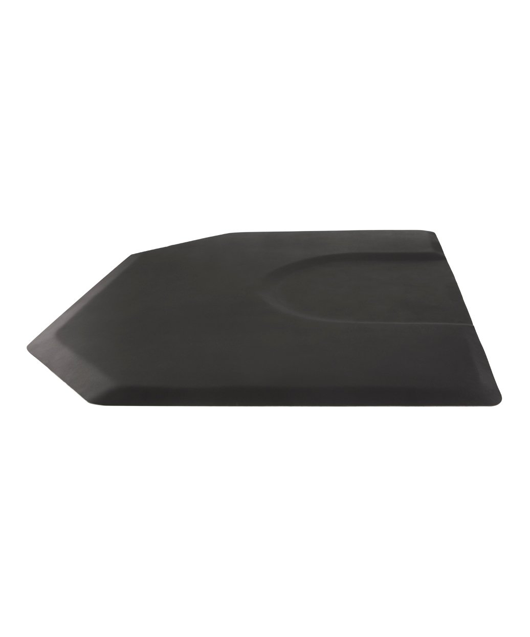 Buy-Rite Comfort Plus floor mat black anti fatigue ergonomic contoured mat with beveled edges for standing