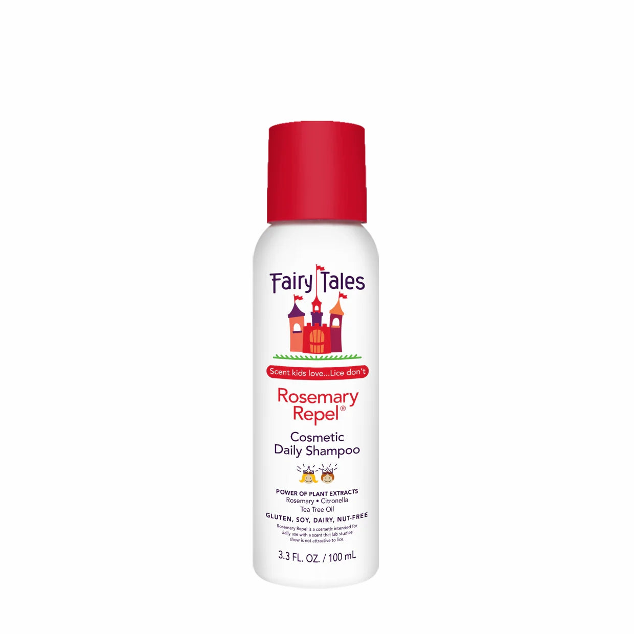 Fairy Tales Rosemary Repel Shampoo white bottle with red cap 3.3 fl oz cosmetic daily shampoo