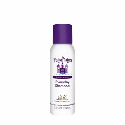 Fairy Tales Everyday Shampoo bottle 100 ml white bottle with purple cap kids conditioning spray