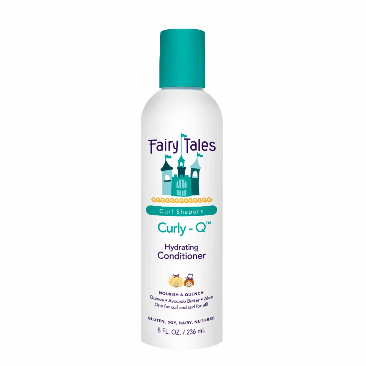 Fairy Tales Curly Q hydrating kids curly hair conditioner bottle nourishing and defining curls