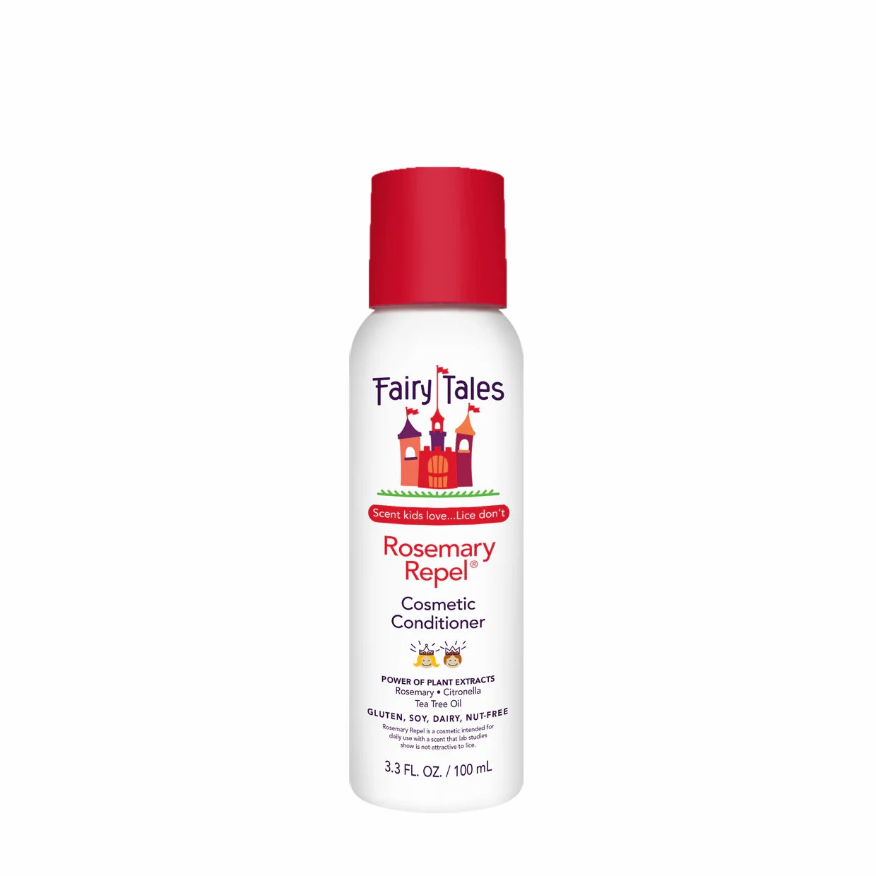 Fairy Tales Rosemary Repel Conditioner in a 3.3 oz bottle designed for children with natural plant extracts