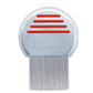 Fairy Tales lice removal kit for kids featuring a silver nit comb with red grip lines for effective lice and nit removal