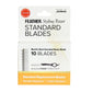 Feather Standard Razor Blades pack with 10 blades for the Feather styling razor