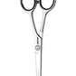 Jaguar White Line Silver Ice shears professional stainless hair cutting scissors with finger rest and black inserts