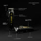 Johnny B hair clipper professional with adjustable taper control and ergonomic grip for precise styling