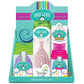 Knot Genie detangling brush display featuring various colors and styles of the detangling brushes