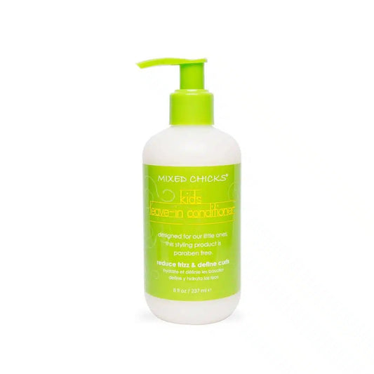 Mixed Chicks kids leave-in conditioner bottle designed to reduce frizz and define curls for children
