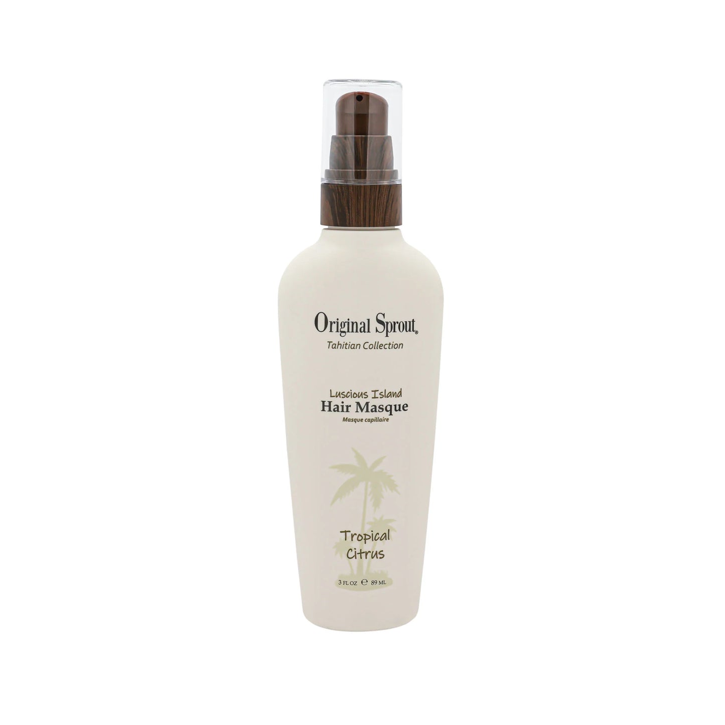Original Sprout hair masque in a tropical citrus scent for nourishing and hydrating hair