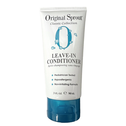 Original Sprout leave in conditioner in a 3 oz tube with hypoallergenic formula for gentle hair care