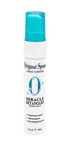 Original Sprout Miracle Detangler in a 1 fl oz spray bottle for easy hair detangling and care