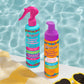 Piggy Paint Coconut Oil Leave-in Conditioner and Foaming Rinse-Free Shampoo by poolside for kids' hair care