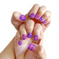 Colorful nail art featuring designs created with Piggy Paint pen polishes for creative nail decoration